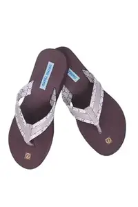 ORTHO TREND Women'S Soft Comfortable & Stylish Flip Flop Slippers For Women & Girl | Lightweight | Daily Use Chappal, (Color:- Grey, Size:- 6)