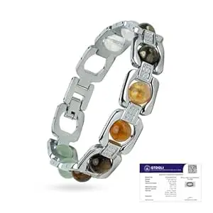 Astrotalk Metal Dhan Yog Bracelet | Attracts Wealth & Financial Prosperity | Pyrite, Citrine, Tiger Eye, Quartz,Hematite & Aventurine Astrology Bracelet for Man & Woman | Gift for Man & Woman