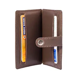 BROWN BEAR Premium Branded Men's Pure German Nappa Leather, RFID ATM Card Holder (Brown)