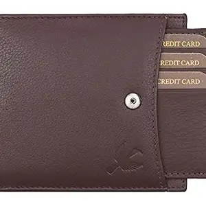 HORNBULL Oscar Brown RFID Blocking Leather Wallet for Men