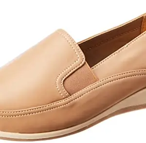 Bata Comfit Bata Womens Casey-Smooth Pink 2 Loafer - 4 UK (6515980)