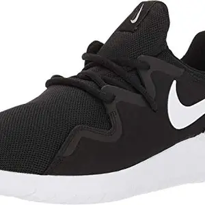 Nike Women's Tessen Black/White-Pure Running Shoe-4 Kids UK (AA2172)