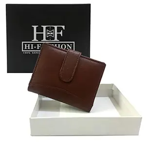 Hi-Fashion Men Brown Genuine Leather Wallet - 005