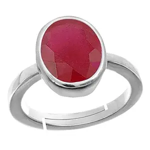 LMDPRAJAPATIS Certified Unheated Untreatet 7.25 Ratti 6.55 Carat A+ Quality Natural Burma Ruby Manik Gemstone Ring For Women's and Men's