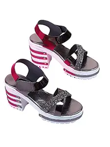WalkTrendy Womens Synthetic Grey Sandals With Heels - 6 UK (Wtwhs296_Grey_39)