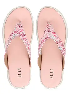 ELLE Women's Pink Flip-Flops