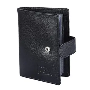 iMex Men's Black Premium Finish Genuine Leather Card Holder