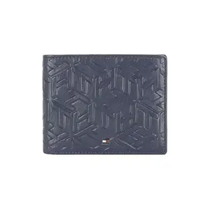 Tommy Hilfiger Namsos Men Leather Slimfold Wallet - Navy