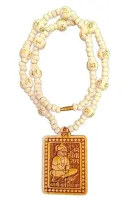 BHAGESHWAR DHAM Tulsi Mala Hanuman Ji Pendant Kanthi Wood Mala (Pack Of 2 Mala)