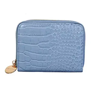 Lino Perros Womens Synthetic Leather Wallet (Blue)
