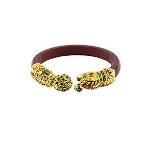 MAYA FASHION Red Gold Platted Acrylic-Brass Bangle With Very Extra Large Size Elegant Extra Large Size Bangle | Perfect Fit for Plus Size banglesTrendy and Comfortable Fit for woman and girls | (Sku-ban1002)