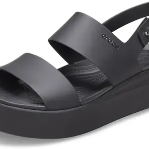 Crocs Black/Black Fashion Sandals - W8 (206453-060)