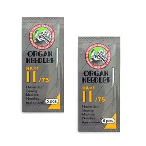 Original Organ Art & Craft Machine Needles, 2 Pack of 5 Needles Each (by GLC) (HA-11)