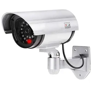 VDHJA Security CCTV Outdoor Camera Fake Dummy Security Camera Waterproof Wireless Blinking Flashing (22 x 17 x 7 CM, Silver) price in India.