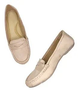 shubhsaanvi Casual Cream Bellieinas for Women's and Girl's