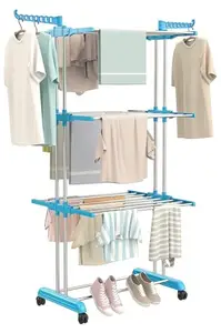 globals easy dry system Cloth Drying Stand Stainless Steel Heavy Duty/Clothes Stand for Drying/Cloth Stand/Clothes Dryer/Laundry Racks for Drying for Indoor/Outdoor/Balcony by Global Systems