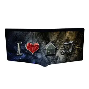 CRAFTSEVER Canvas Wallet for Men and Boys 6 Card Holder Wallet,bi fold Canvas Printed Genuine Wallet and Purse Card Holders for Men (Tan)