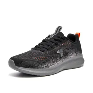 XTEP Black & Orange Running Shoes for Men Euro 45