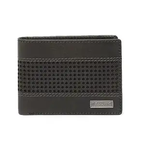 Spykar Men Grey Leather Wallet