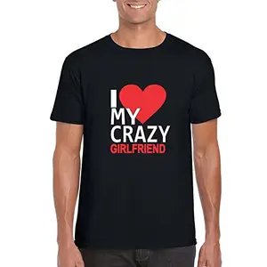 Giftsmate YaYa cafe I Love My Crazy Girlfriend T-Shirt