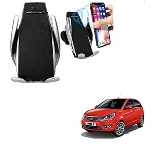 Kozdiko Car Wireless Car Charger with Infrared Sensor Smart Phone Holder Charger 10W Car Sensor Wireless for Tata Bolt