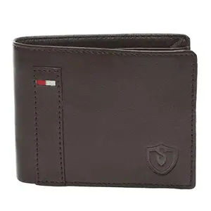 Keviv® Genuine Leather Wallet for Men JE117 (Brown)