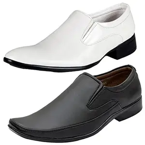 Vitoria Latest Trendy Formal Shoes/Party Shoes/ 2 Shoes Combo with Free Belt for Men and Boys (BAZAAR8345_VTR-2003-Bdr) Multicolor