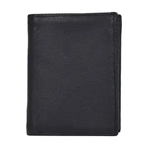 Leatherman Fashion LMN Genuine Leather Light Black Money Clip for Men(8 Card Slots)