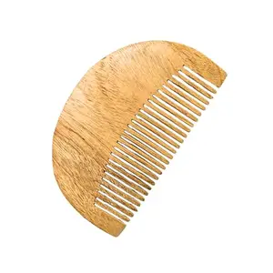 MICLAC Beard Grooming Essential - Neem Wood Beard Comb for Men - Pack of 1