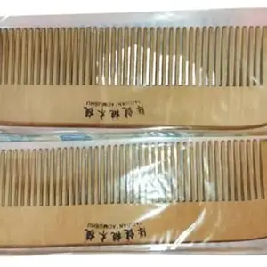 Pack of 2 Neem Wooden Comb For Hair growth For Man Woman