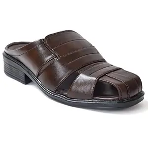 AJANTA Men Brown Flats Sandal CG1075