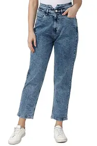 Van Heusen Women's Regular Jeans (VWDNURGPJ75647_Blue