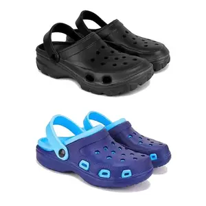 DRACKFOOT Men's Sandals Clogs| Lightweight Wear| Stylish & Easy to Wear For Men'S GRT-SAN-(2-COMBO)-3123-3019-9