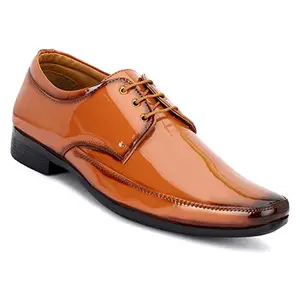Enow Casual Stylish Tan Derby Formal Shoe for Men BOH-115-TAN-9