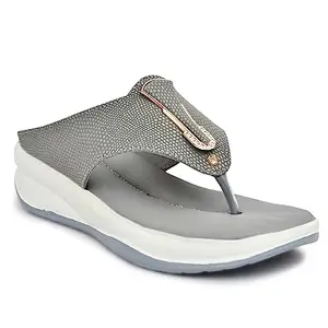 MKS Shoes Women's Slipper (Grey, Numeric_6)