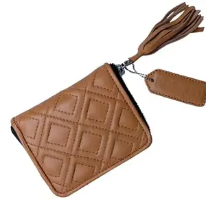 PERKED Eclipse Wallet from Made up of Leather for Women in Camel Color