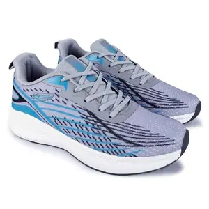 Lancer Mens BOSS-10LGR-BLK Light Grey Running Shoe, 7