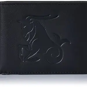 Justrack Men Black Color Genuine Leather Wallet (LWM00184-JT_2)