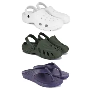 Men's Sandals | Lightweight Wear| Stylish & Easy to Wear For Men's PCV-SAN-(3-COMBO)-3122-3137-3153-7