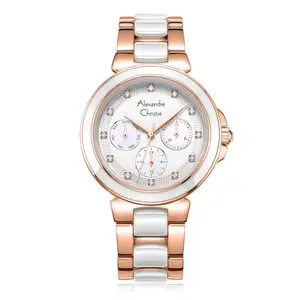 Alexandre Christie AC 2B02 BFB Ladies Multifunction Watch - Silver Rose Gold
