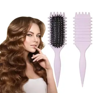 PACK OF 1 - Curly Hair Comb, Curl Defining Comb, Bristle Hair Brush Styling Brush, Curly Hair Comb, Curl Detangler Hair Brush, Shaping & Defining Curls For Women