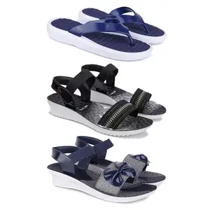 Women's Comfortable Sandal,Casual Lightweight Sandal for Everyday Wear | TBS-(3-COMBO)-1859-1931-1972-6-EURO-37