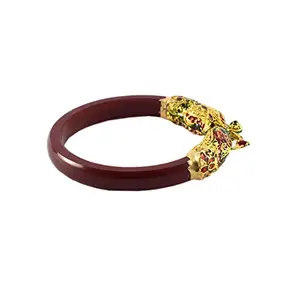 MAYA FASHION Maroon Gold Platted Acrylic-Brass Bangle With Very Extra Large Size Elegant Extra Large Size Bangle | Perfect Fit for Plus Size banglesTrendy and Comfortable Fit for woman and girls | (Sku-ban1032)