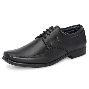Centrino Formal Shoe for Men | Cushioned Insole | Stylish Lace-Up | Perfect for Boys & Men | Office Wear & Formal Dress 9709-1 Black
