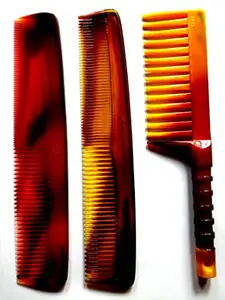 Kanta Stores Derby D40 Grooming & Wide Teeth Shampoo Hair Comb for Women & Men (Pack of 3)