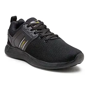 Action Athleo ATG-644 Men's Black Mesh Breathable/Lightweight/Comfort/Walking/Gym/Outdoor/Trendy Running Shoe