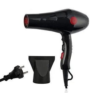 StonSell StonSell 2000W Professional Hot and Cold Hair Dryers for Smooth Shiny Hair, Thin Styling Nozzle, Diffuser, Hair Dryer, Hair Dryer for Men and Women (29cm x 23xm x 9xm) (Black)