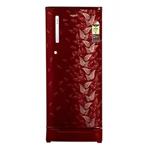 Whirlpool 190 L 3 Star Direct-Cool Single Door Refrigerator (WDE 205 ROY 3S, Wine Fiesta, Toughened Glass Shelves with Base Drawer, 2022 Model)