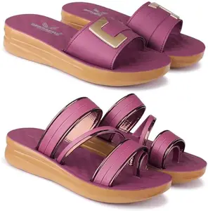 BERSACHE Extra Soft Classic Casual Flip Flops for Women with Regular wear | Ultra Soft & Flexibility Technology | HT-Flip Flop-6156-6162 Multicolor