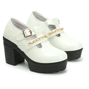 RIYELIFE STEPS Synthetic Comfortable Casual & Sylish Boots For Women (Rj-007 | White | 40)